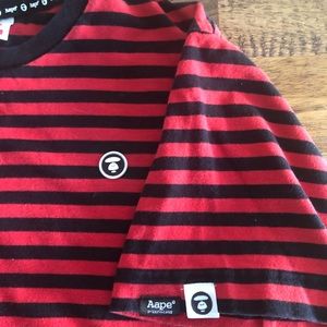 Aape stripe short sleeve T-shirt